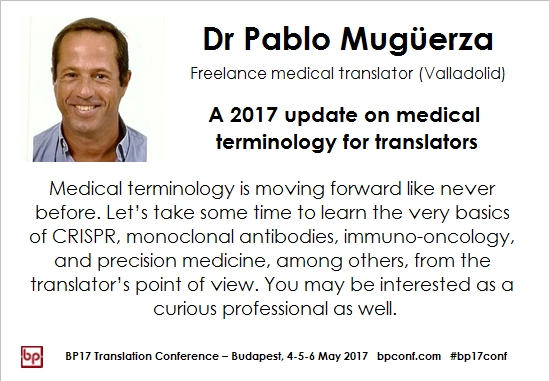 BP17 Translation Conference Pablo Mugüerza medical vocabulary session card