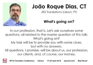 BP18 Translation Conference Joao Roque Dias
