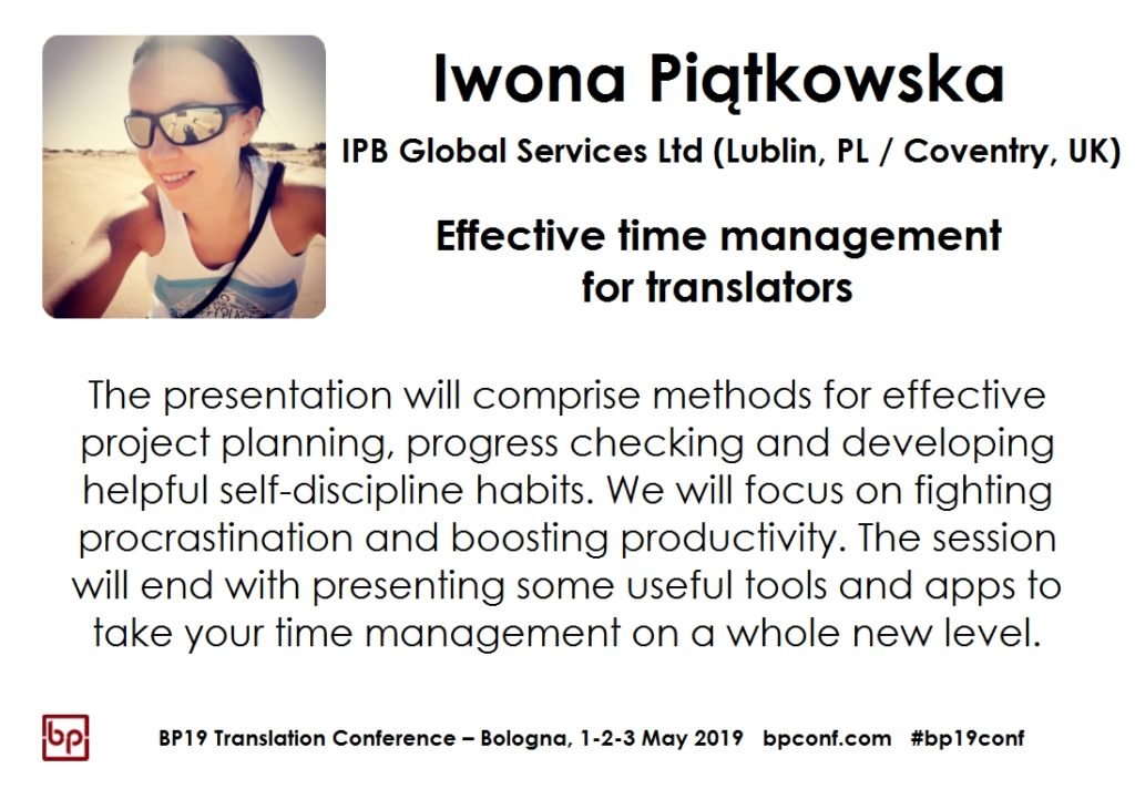 Iwona Piątkowska Effective Time Management For Translators - 