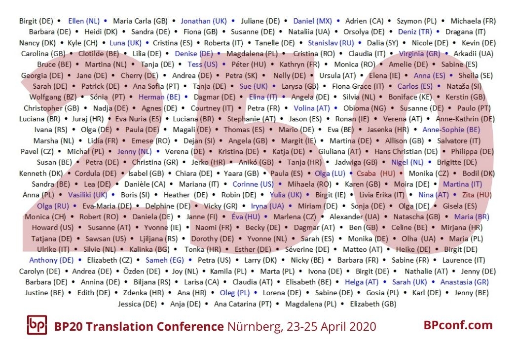 200206_BP20 Translation Conference_First 250 attendees