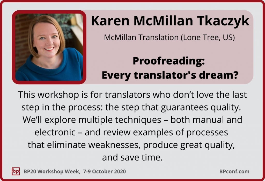 BP20_Workshop Week_Session Card_Karen McMillan Tkaczyk_Proofreading