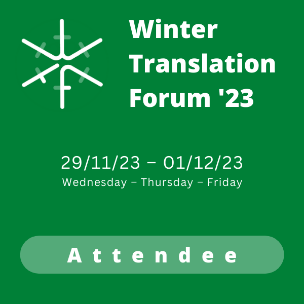 Winter TRanslation Forum Attendee ticket
