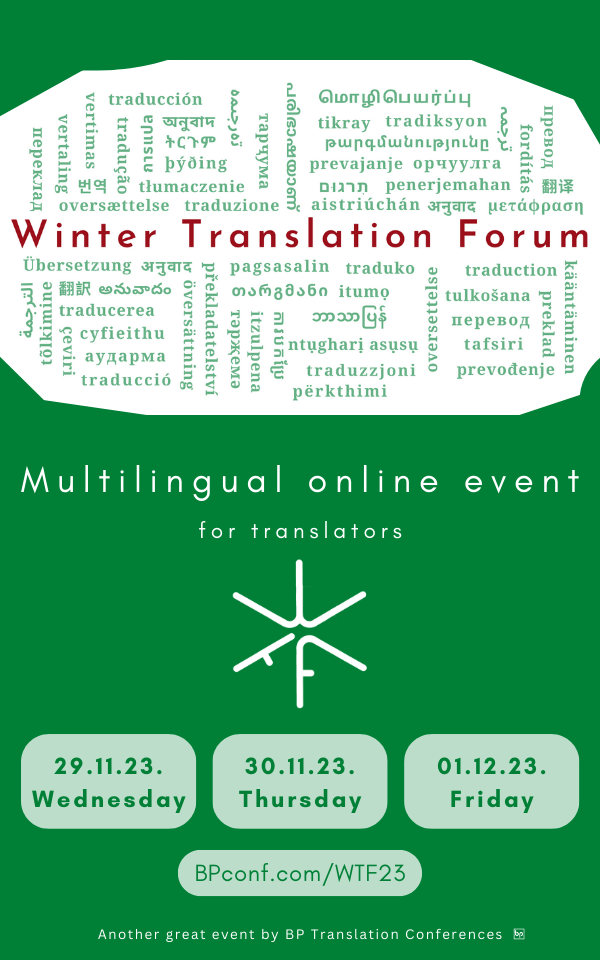 Winter TRanslation Forum for translators by BP Translation Conferences