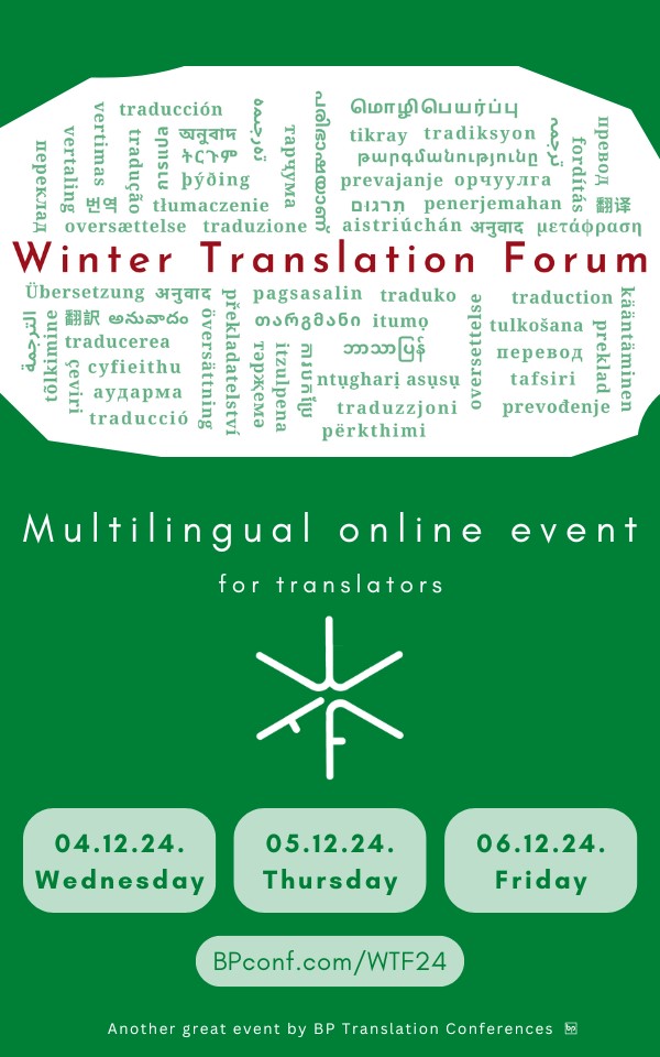 Winter Translation Forum '24 :: Multilingual Online event for translators