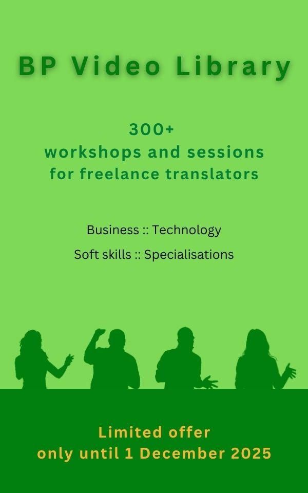 BP Video Library for freelance translators ::: 2025 Black Friday offer