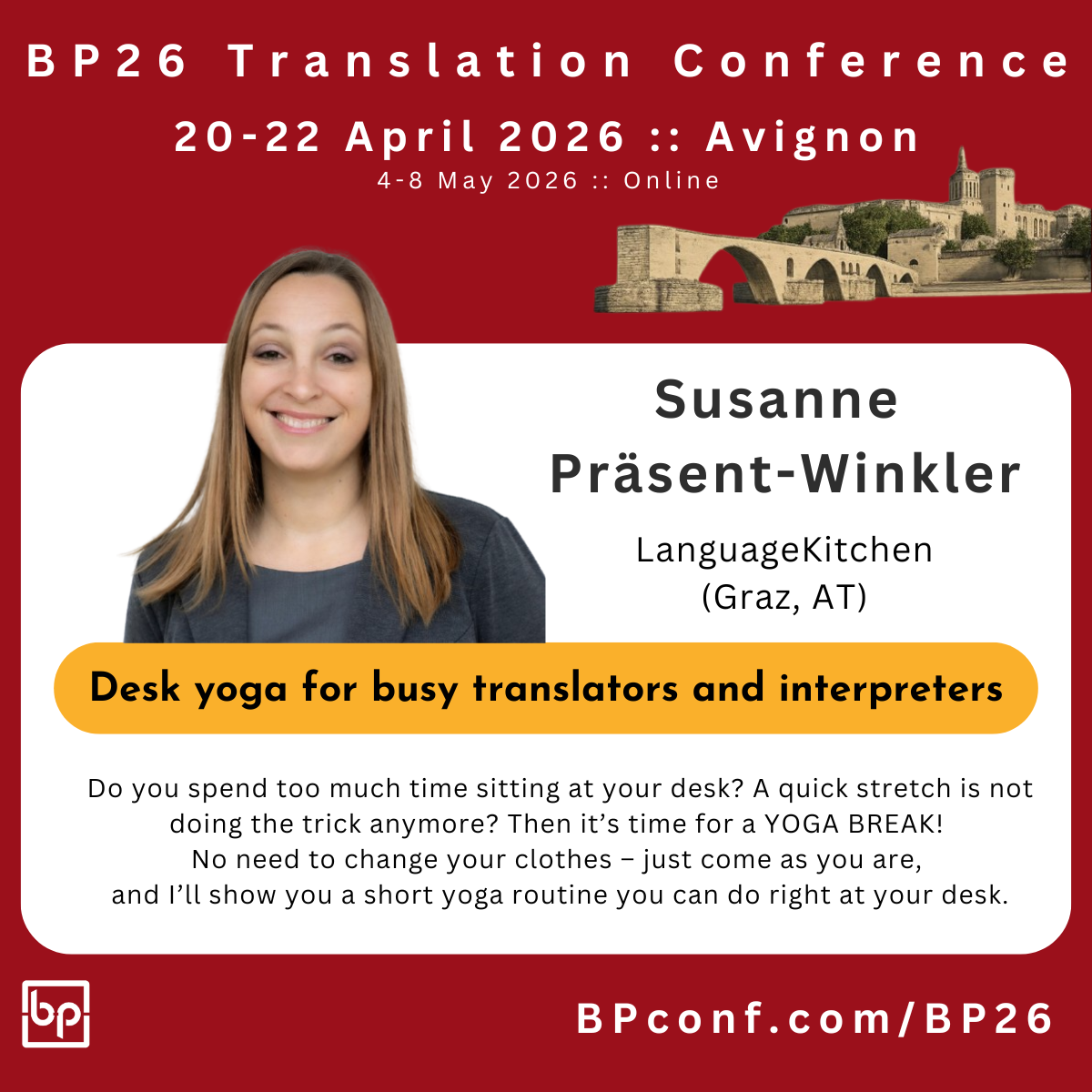 BP26 Translation Conference Avignon :: Laura Hurot :: IA pour traducteurs