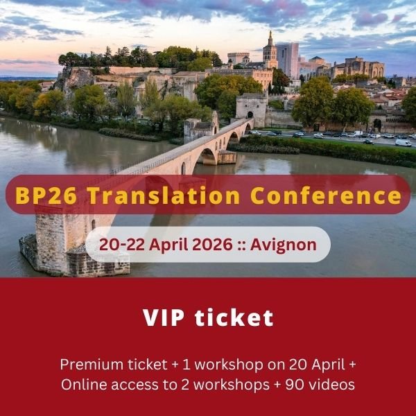 BP26 Translation Conference Avignon :: VIP ticket