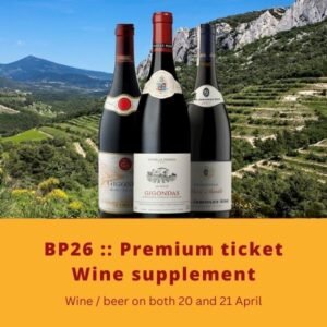 BP26conf :: Premium ticket :: Wine supplement