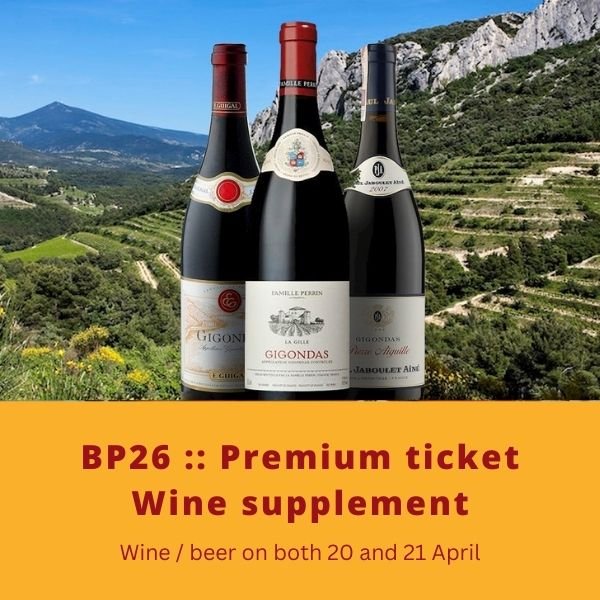 BP26conf :: Premium ticket :: Wine supplement