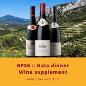 BP26conf :: Gala dinner :: Wine supplement