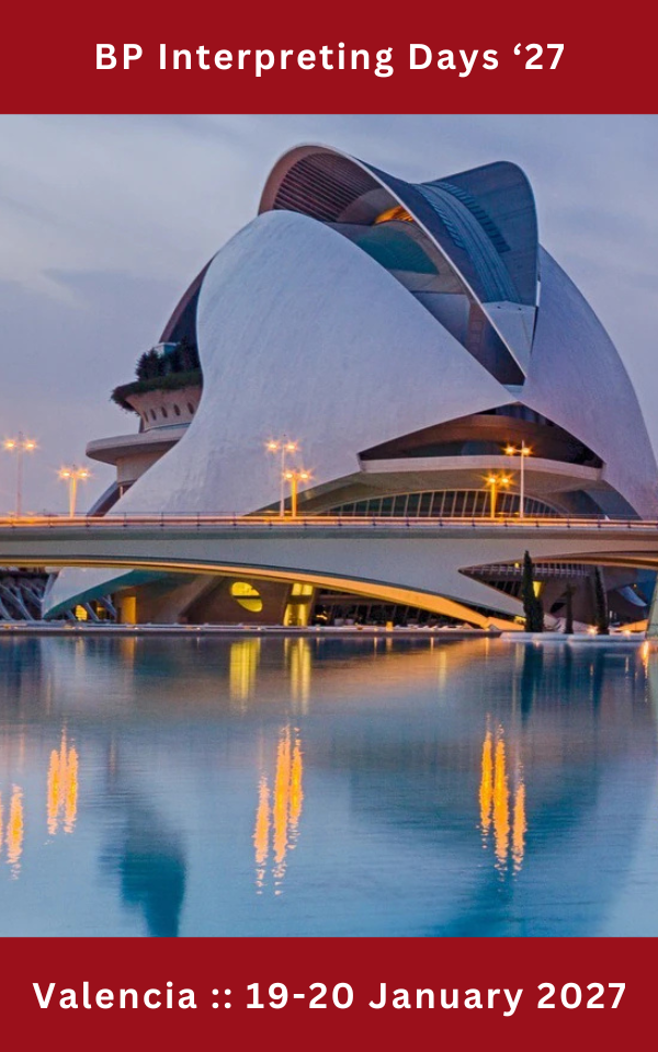 BP Interpreting Days 27 :: Valencia :: 19-20 January 2027