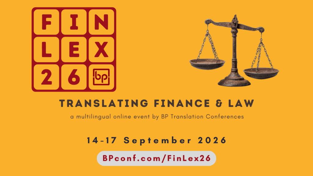 FinLex26 :: Legal and Financial Translation :: Online conference