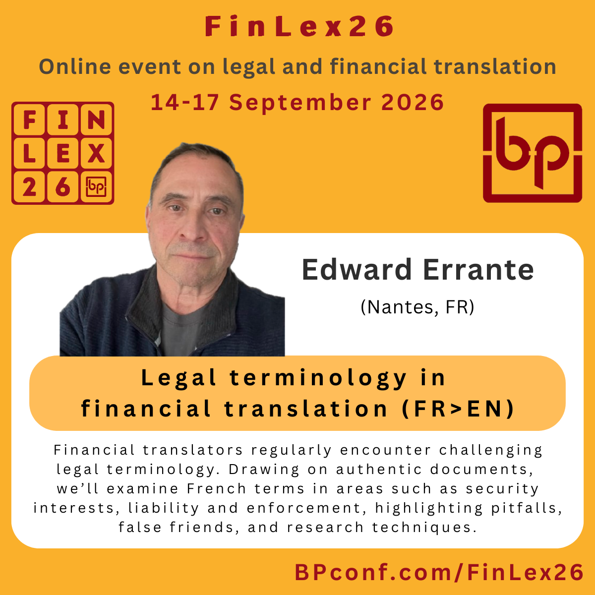 BP26 Translation Conference Avignon :: Csaba Bán :: The conference opens